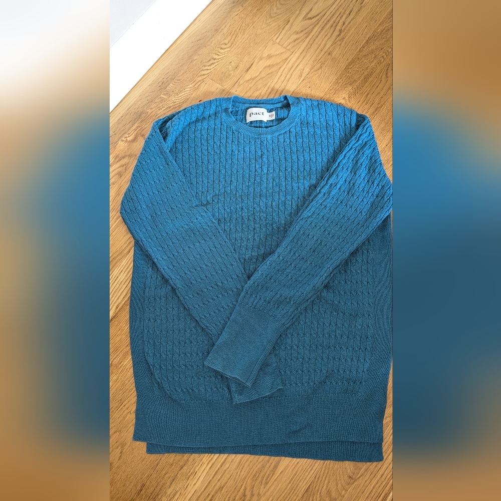 Bonus! Pact Cable knit sweater with BONUS Legging!